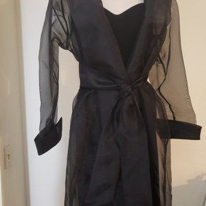 PRIVILEGE PARIS  Gorgeous Shimmery Shear Black Cover Wrap S- One Size